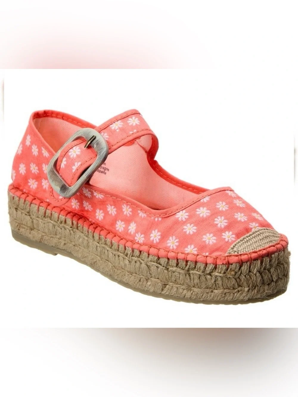 NEW Free People Surfside Daisy Mary Janes in Orange Size 39